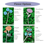 Personalized Wooden Flowers- Design your Bouquet- 8 Stems