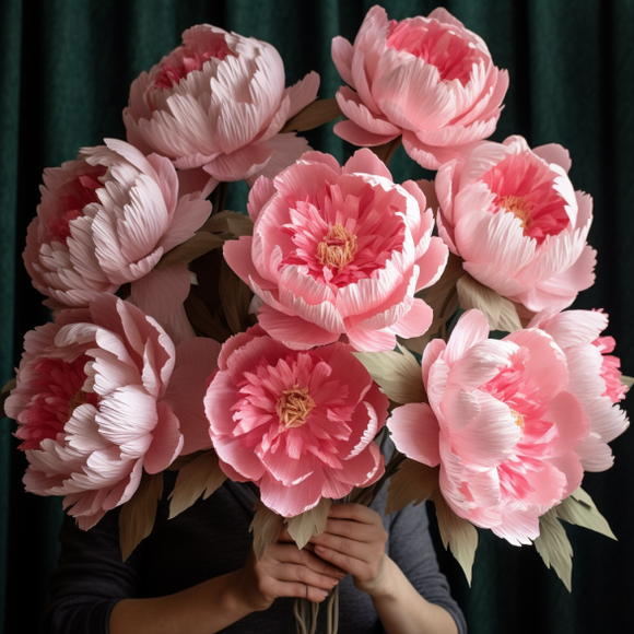 Giant Paper Flowers Workshop- Peonies- August 27th 2pm