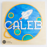 Personalized Kid's Space Name Sign