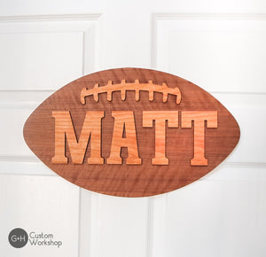 Personalized Football Name Sign