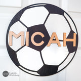 Personalized Soccer Name Sign