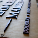 Wooden Personalized Farmer's Market Sign