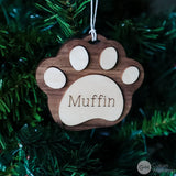 Personalized Pet Paw Ornament