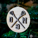 Personalized Lacrosse Ornament