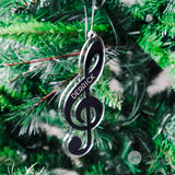 Personalized Music Clef Ornament