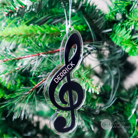 Personalized Acrylic Home Engraved Ornament – G + H Custom Workshop