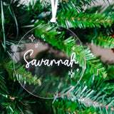 Personalized Twinkling Stars Name Ornament