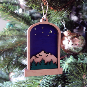Night in the Mountains Ornament